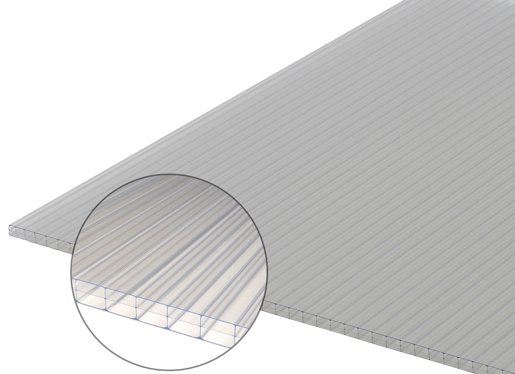 Plaque polycarbonate claire Ep.16 mm L.400 x l.98 cm Bricoman