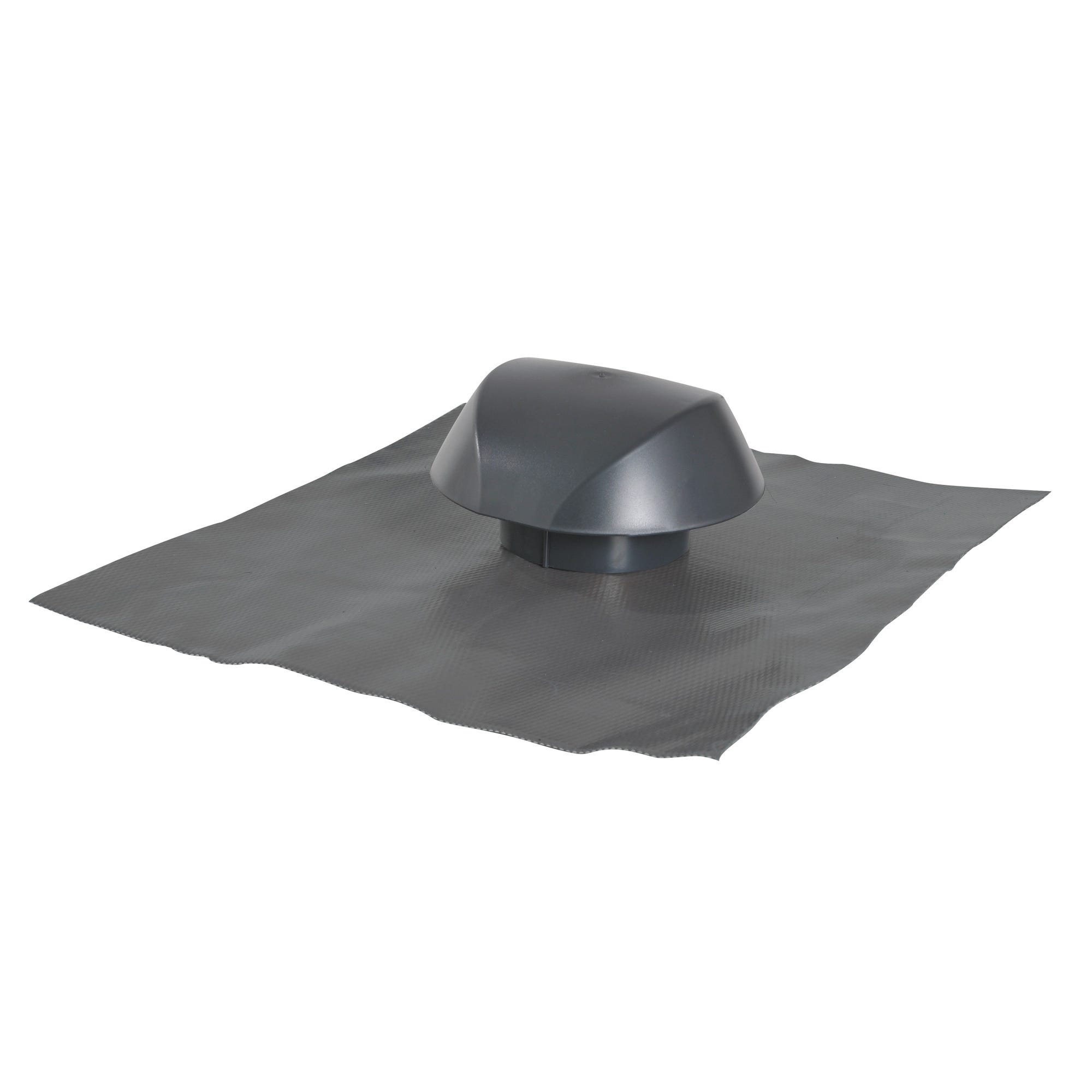 Chapeau de ventilation avec collerette d'étanchéité anthracite Diam.100 mm Atemax - NICOLL 1