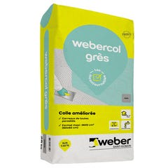 Colle carrelage C2 gris 25 kg Webercol Grès - WEBER