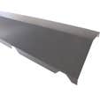 FAITIERE CRANTEE SUR MUR GRIS 210 CM