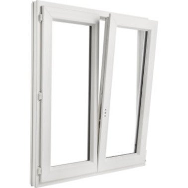 Fenêtre PVC 2 vantaux avec oscillo-battant H.145 x L.120 cm - CLOSY 0
