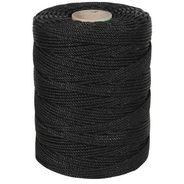 Corde spéciale tire-câble polyéthylène noir Long.200 m Diam.4 mm 1