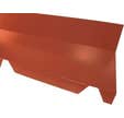 Faîtière crantée contre mur pour plaque rouge Long.210 cm