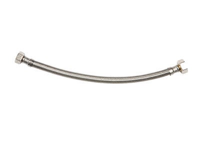 Flexible inox sanitaire DN8,5 Mâle / Femelle 15 x 21 (1/2) Long.1000 mm ❘  Bricoman