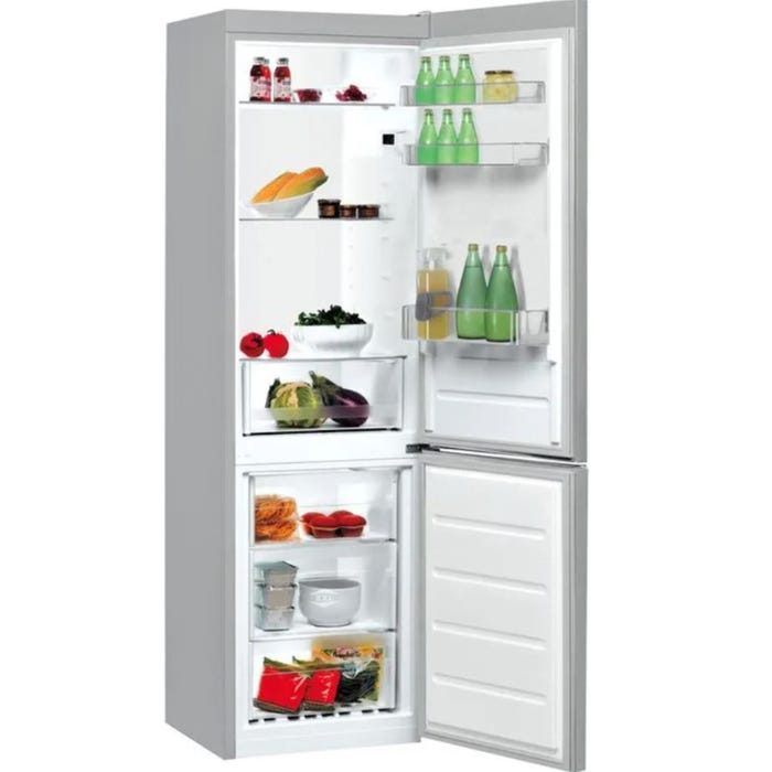 Réfrigérateur combiné pose libre 308 L Silver - LI7S1ES INDESIT 1