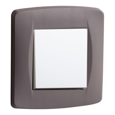 Plaque simple homea taupe zeiger 2
