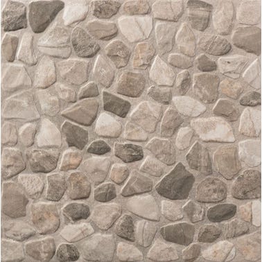 Carrelage sol extérieur effet pierre l.45 x L.45 cm - Quechua Gris 0