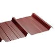 TOLE NERVUREE LAQUEE ROUGE 63/100, 250X105 CM