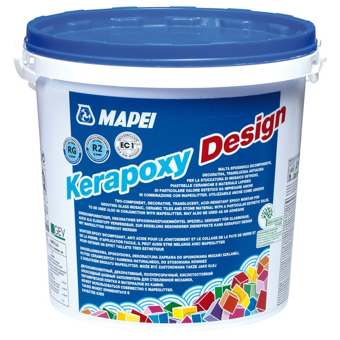 Mortier époxy gris ciment 3 kg Kerapoxy Design 113 MAPEI 0