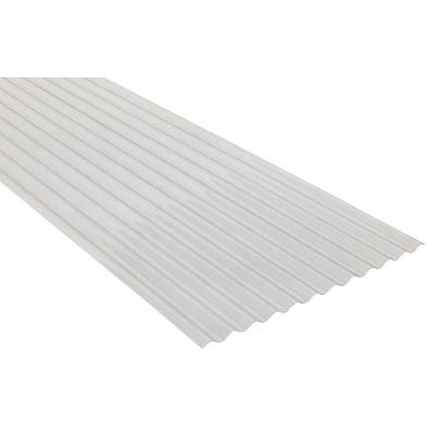 Plaque PVC transparente petites ondes cristal L.250 x l.90 cm ❘ Bricoman