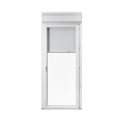 Porte-fenêtre PVC avec volet roulant intégré monobloc Of G 1 vantail H.205 x L.80 cm - GROSFILLEX 0