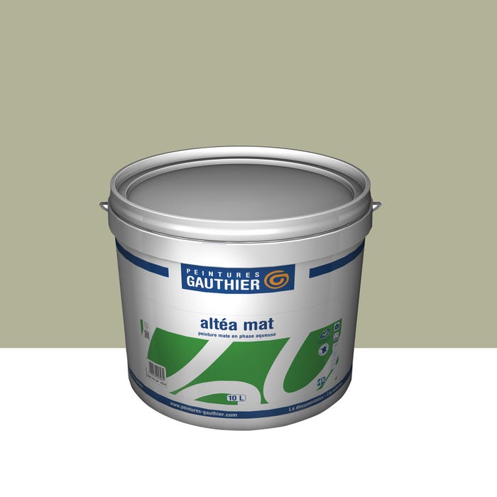 Peinture intérieure mat vert gaspesie teintée en machine 10 L Altea - GAUTHIER 1