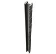 POTEAU A ENCOCHES GRIS 2.40 M