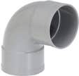 Coude PVC 80mm, 87°30, Femelle / Femelle