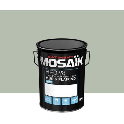Peinture intérieure mat vert telemark teintée en machine 4L HPO - MOSAIK 1