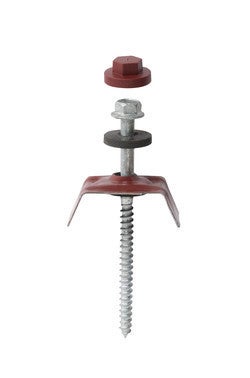 Kit De 50 Fixations Tole Nervuree 1045 Gris Bricoman