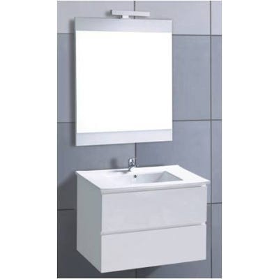 Meuble De Sdb Disco 60cm Blanc Bricoman