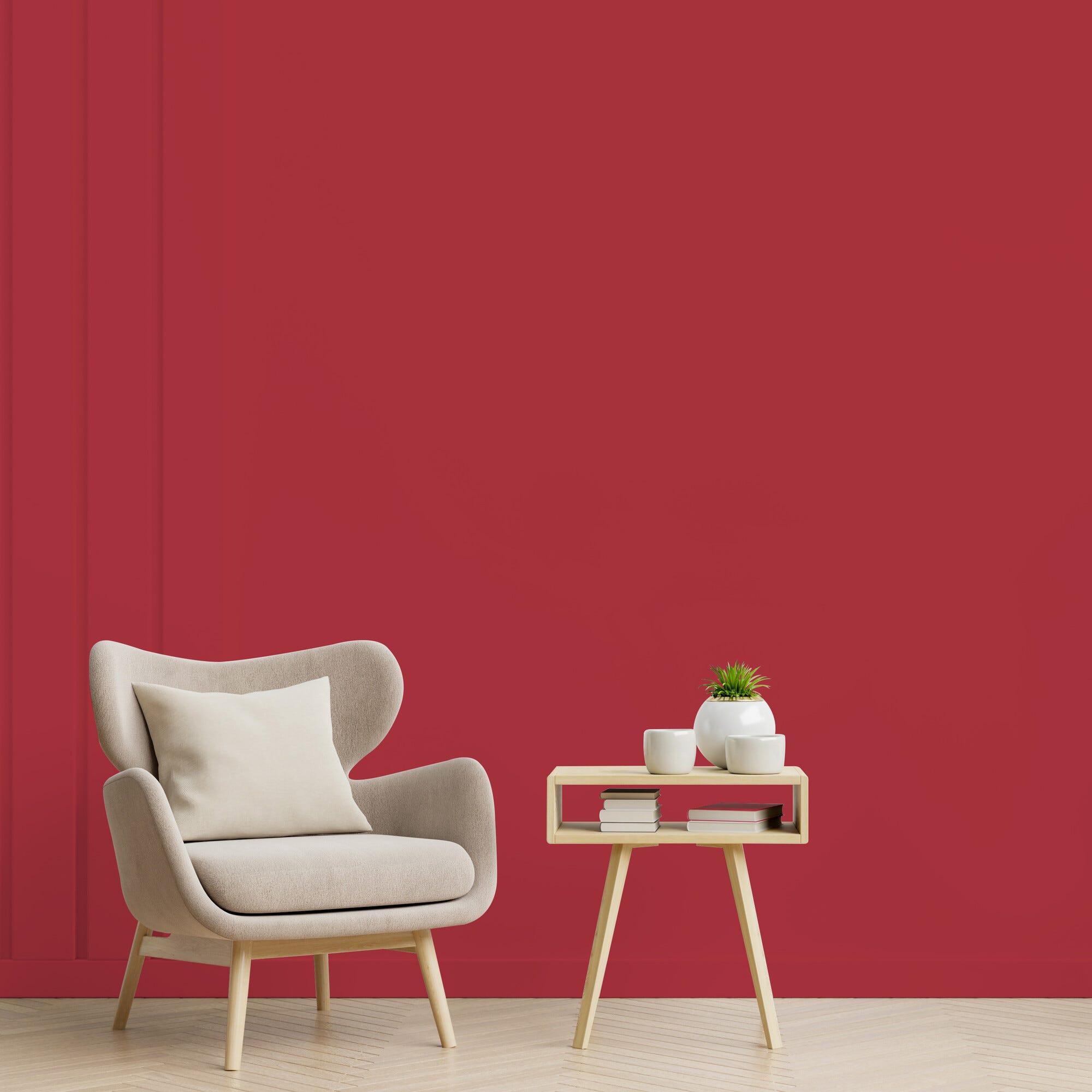Peinture intérieure multi-supports acrylique satin rouge profond 0,5 L Esprit déco - RIPOLIN 3