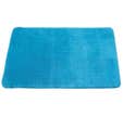 Tapis coton bleu