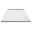 Receveur extra plat à poser ou à encastrer écoulement caniveau en résine blanc l.160 x L.80 cm