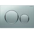 Plaque de commande pour WC suspendu chromé mat chromé brillant Sigma - 115.882.KN 1 GEBERIT
