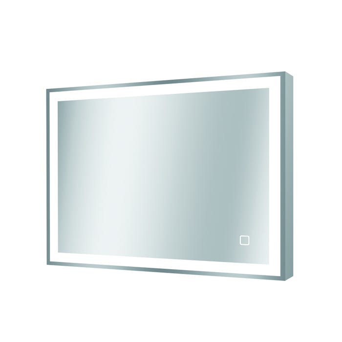 Miroir lumineux avex éclairage LED intégré l.60 x H.80 cm Flint 2