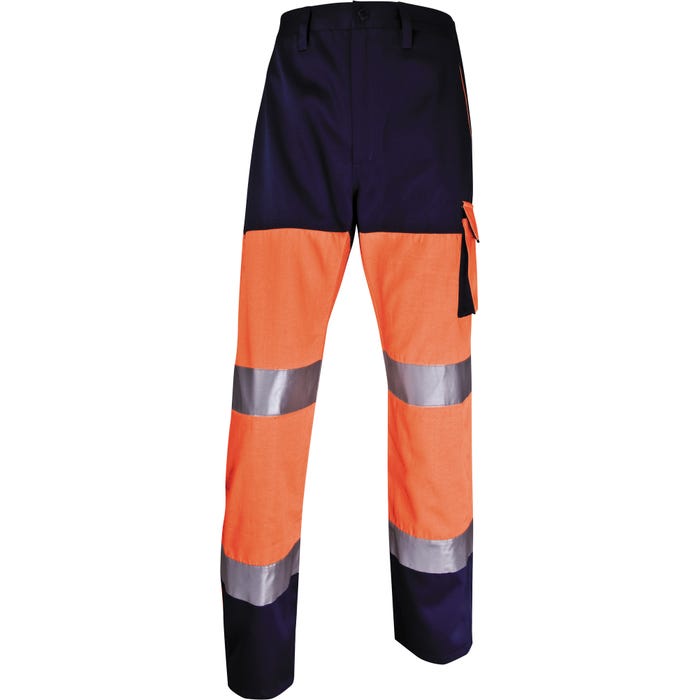 Pantalon de travail haute visibilité orange T.M PANOSTYLE- DELTA PLUS 2