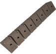 Lot de 8 taquets d'assemblage tablette taupe