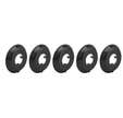 LOT DE 5 EMBASES DIAM 30,5MM