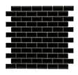 Mosaïque l.30 x L.30 cm mini Métro noir
