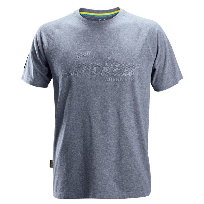 T-shirt de travail gris foncé T.XL Logo - SNICKERS 3