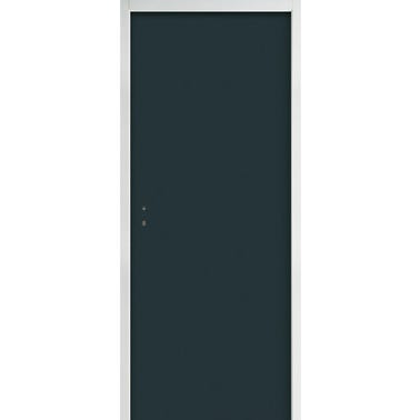 Bloc-porte palière EI30 stratifié gris ardoise serrure 3 points Huiss.72/54 mm poussant droit H.204 x l.73 cm - JELD WEN 0