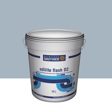 Peinture façade D2 acrylique mat teintée en machine bleu massy CH 12F51 15 L Odilite flash - GAUTHIER 1