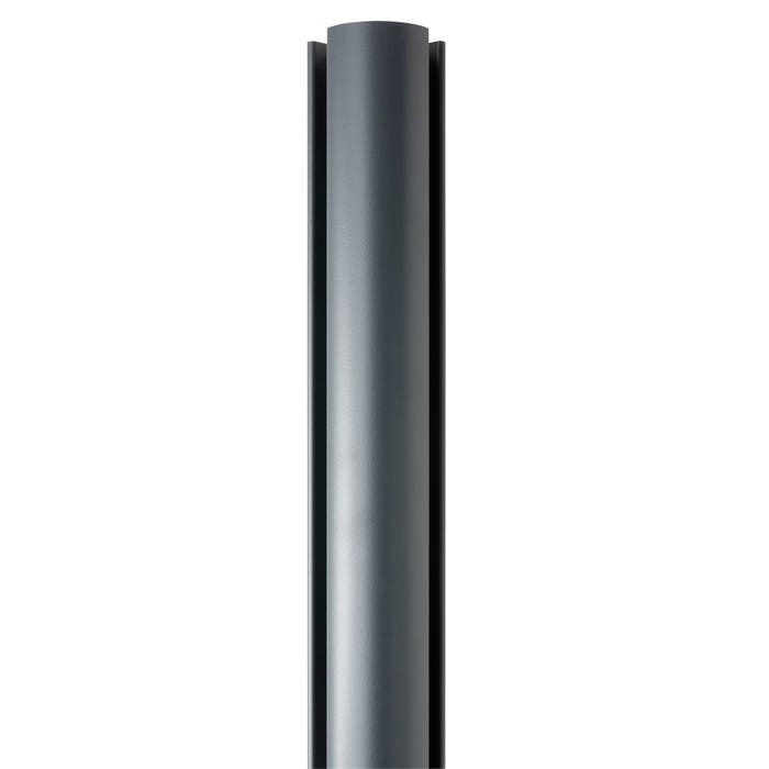 Poteau aluminium bar multi angle gris PVC/Chanvre Haut.2,46 m 1