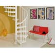 Escalier colimaçon Despina blanc 13 hauteurs Diam.110 cm