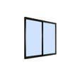 BAIE COUL ALU 215X210 RPT GRIS