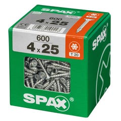 VIS AGGLO SPAX TF TX 4X25 WIROX X600 1