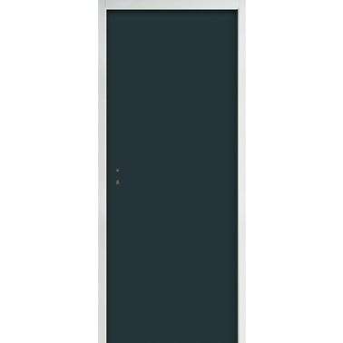Bloc-porte palière EI30 stratifié gris ardoise serrure 3 points Huiss.72/54 mm poussant droit H.204 x l.83 cm - JELD WEN 1
