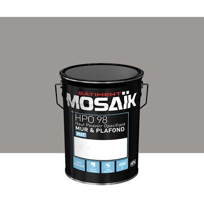 Peinture intérieure mat gris bratislava teintée en machine 4L HPO - MOSAIK 1