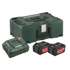 Pack 2 batteries 18V 4Ah + chargeur ASC 55 + coffret Metaloc - 685064000 METABO 1