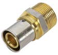 2 raccords mâle 12x17 (3/8'') Ø16 Multicouche à sertir