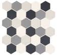 MOSAIQUE 28,1X29,5 CERAM HEXAGONE MIX