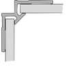 Profilé d’angle intérieur pour panneaux HUPPE blanc 2550 mm