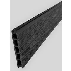 Lame clôture composite noir l.125 x Ep.22 mm Long.1,98 mm 1