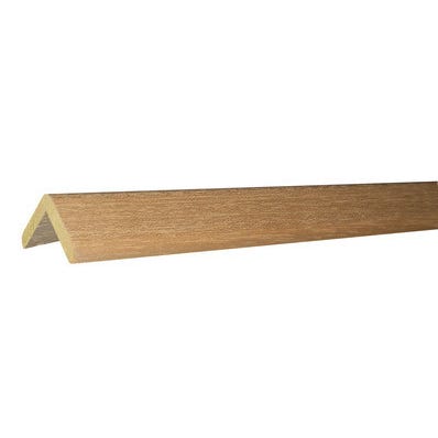 Baguette D Angle Arrondie En Bois Exotique Non Traite 50 X 50 Mm Long 2 4 M Sotrinbois Bricoman