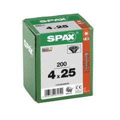 VIS AGGLO SPAX TF TX 4x25 BLAX FT X200 0