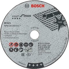 5 disques à tronçonner EXPERT métal inox Diam.76 mm GWS 12V - BOSCH 1