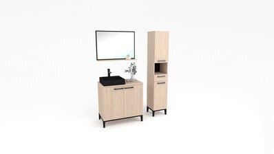 Meuble De Salle De Bain L 80 X H 78 X P 46 Cm Brooklyn Bricoman