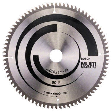 Lame de scie circulaire multimatériaux 254 x 30 x 3,2 - 2608640450 BOSCH