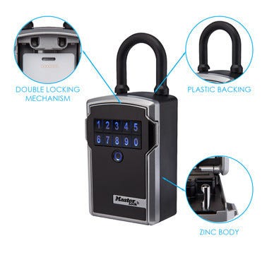 Boîte à clés connectée bluetooth ou combinaison anse étancge extérieure Select Access Master Lock
